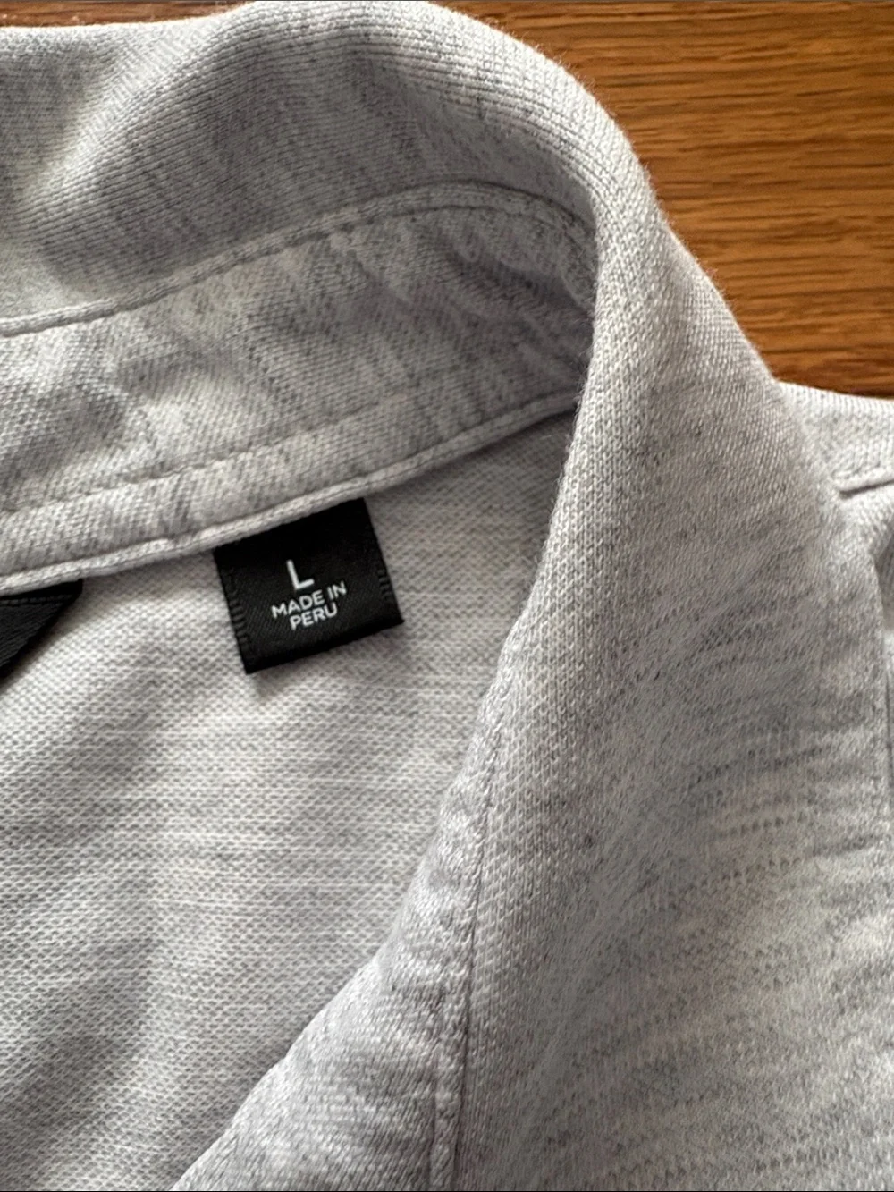 TravisMathew Men’s Heather Gray Polo with Subtle Chest Logo - Picture 5 of 7